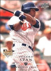 2008 Upper Deck Base Set Denard Span #718 card