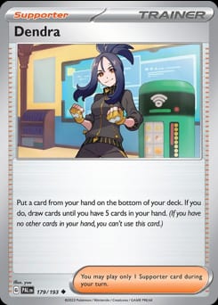 Paldea Evolved Dendra #179 card