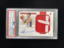 2020-21 Panini National Treasures Rookie Patch Autographs Deni Avdija #138 card