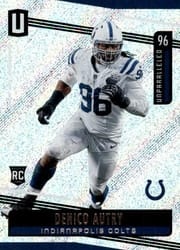 2019 Panini Unparalleled Base Set Denico Autry #57 card