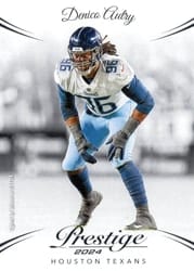 2024 Panini Prestige Base Set Denico Autry #122 card