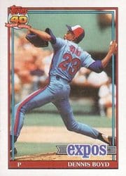 1991 Topps Base Set Dennis Boyd #48 card
