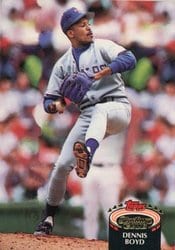 1992 Stadium Club Base Set Dennis Boyd #99 card