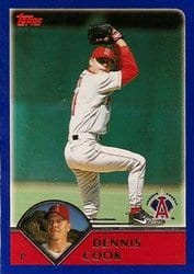 2003 Topps Base Set Dennis Cook #12 card