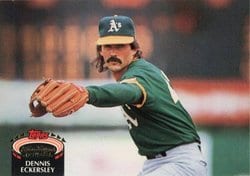 1992 Stadium Club Base Set Dennis Eckersley #190 card