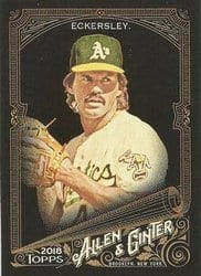 2018 Topps Allen & Ginter X Base Set Dennis Eckersley #337 card