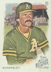 2019 Topps Allen & Ginter Base Set Dennis Eckersley #48 card