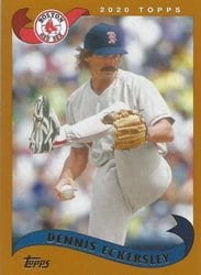 2020 Topps Archives Base Set Dennis Eckersley #255 card