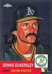 2022 Topps Chrome Platinum Anniversary Base Set Dennis Eckersley #473 card