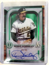 2022 Topps Tribute Autographs Dennis Eckersley #TA-DE card