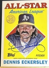 2023 Topps 1988 Topps Baseball All-Star Autographs Dennis Eckersley #88ASA-DE card