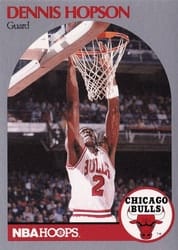 1990-91 Hoops Base Set Dennis Hopson #404 card