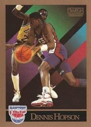 1990-91 SkyBox Base Set Dennis Hopson #182 card
