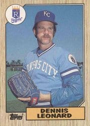 1987 Topps Base Set Dennis Leonard #38 card