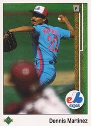 1989 Upper Deck Base Set Dennis Martinez #377 card