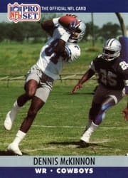 1990 Pro Set Base Set Dennis McKinnon #480 card