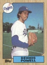 1987 Topps Base Set Dennis Powell #47 card