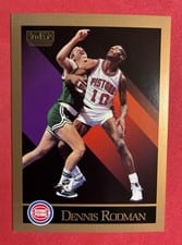 1990-91 SkyBox Base Set Dennis Rodman #91 card