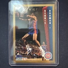 1992-93 Fleer Base Set Dennis Rodman #66 card