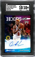 2019 Panini Hoops Premium Stock Hoops Ink Dennis Rodman #HI-DR2 card