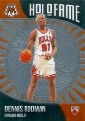 2020-21 Panini Mosaic HoloFame Dennis Rodman #8 card