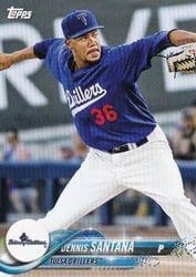 2018 Topps Pro Debut Base Set Dennis Santana #118 card