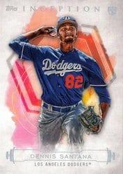 2019 Topps Inception Base Set Dennis Santana #37 card