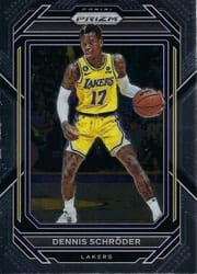 2022-23 Panini Prizm Base Set Dennis Schroder #185 card