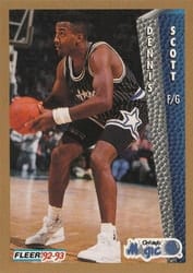 1992-93 Fleer Base Set Dennis Scott #163 card