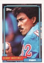 1992 Topps Base Set Denny Martinez #15 card