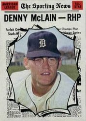 1970 Topps Base Set Denny McLain #467 card