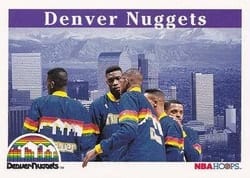1992-93 Hoops Base Set Denver Nuggets #272 card