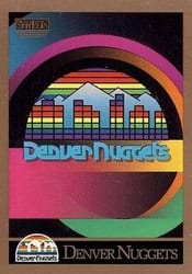 1990-91 SkyBox Base Set Denver Nuggets Logo/Checklist #334 card