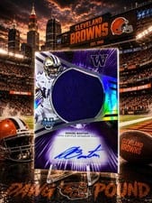 2025 Bowman University Best Prospect Jumbo Relic Autographs Refractor Denzel Boston #JRA-DB card