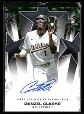 2025 Topps Update Baseball Stars Autographs Denzel Clarke #BSAU-DC card