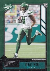 2020 Panini Playbook Base Set Denzel Mims #123 card