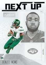 2020 Panini Playbook Next Up Denzel Mims #NU-23 card