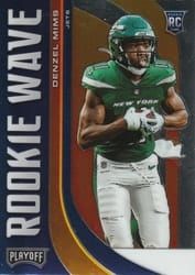 2020 Panini Playoff Rookie Wave Denzel Mims #RW-25 card
