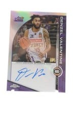 2023-24 Topps Chrome NBL NBL Autographs Denzel Valentine #A-DZ card
