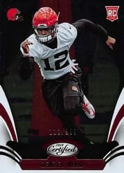 2018 Panini Certified Base Set Denzel Ward #137 card