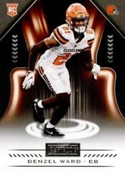 2018 Panini Playbook Base Set Denzel Ward #190 card