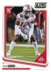 2018 Score Base Set Denzel Ward #332 card