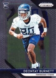 2018 Panini Prizm Base Set Deontay Burnett #295 card