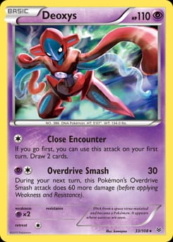 Roaring Skies Deoxys #33 card