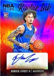 2023-24 Hoops Rookie Ink Dereck Lively II #RI-DLI card