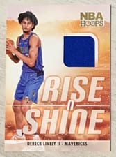 2023-24 Hoops Winter Rise N Shine Memorabilia Dereck Lively II #RS-DLI card