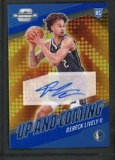 2023-24 Panini Contenders Optic Up and Coming Autographs Dereck Lively II #UC-DLD card