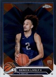 2023-24 Topps Chrome Base Set Dereck Lively II #92 card