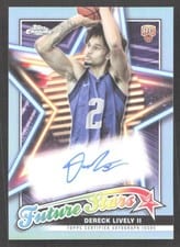 2023-24 Topps Chrome Future Stars Autographs Dereck Lively II #FSA-DEL card