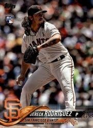 2018 Topps Update Base Set Dereck Rodriguez #US270 card